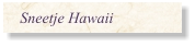 Sneetje Hawaii